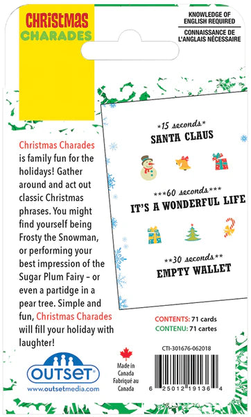 Christmas Charades - Card Game