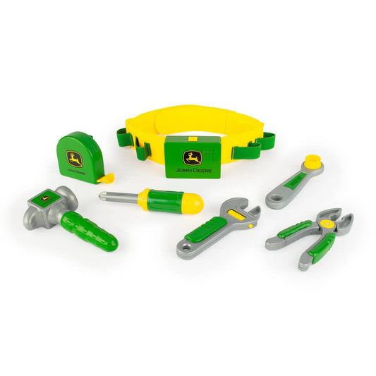 TOMY John Deere Deluxe Talking Toolbelt - 7-Piece Tool Set
