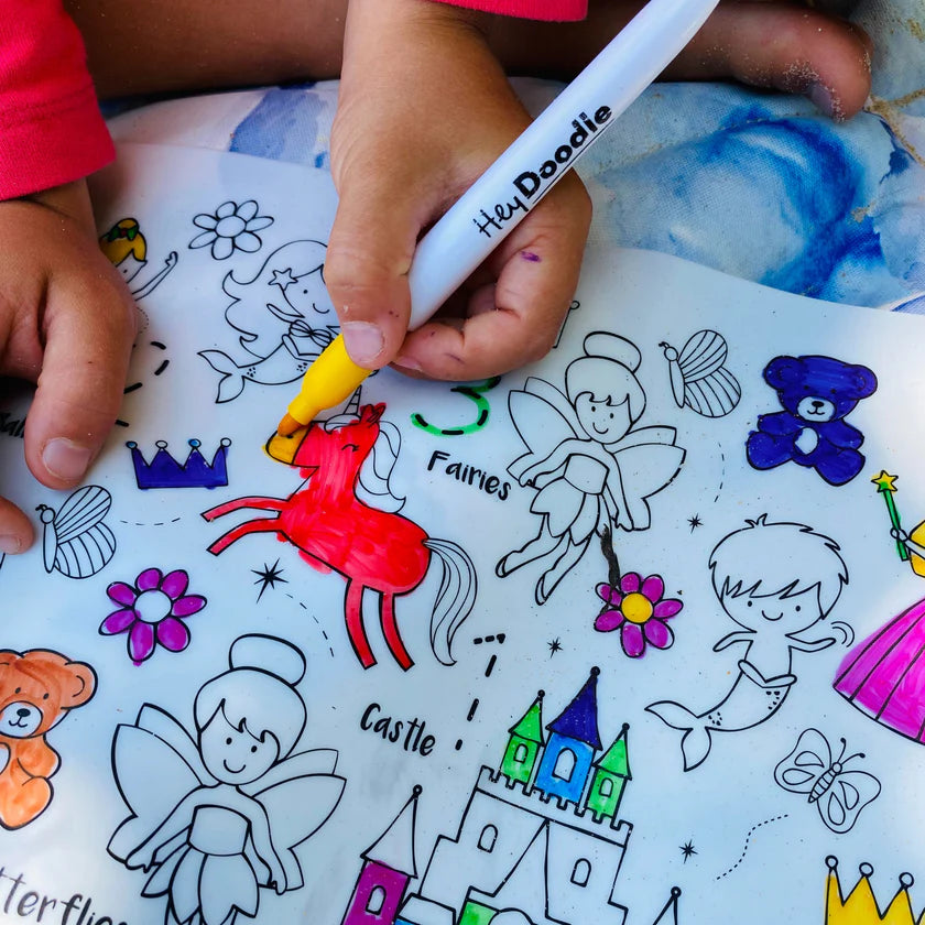 Reusable Silicone Activity Mat - Sugar & Spice Classic Coloring & Doodle Mat