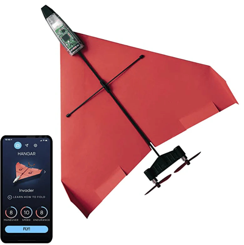 PowerUp 4.0 Smartphone-Controlled Motorized Paper Airplane