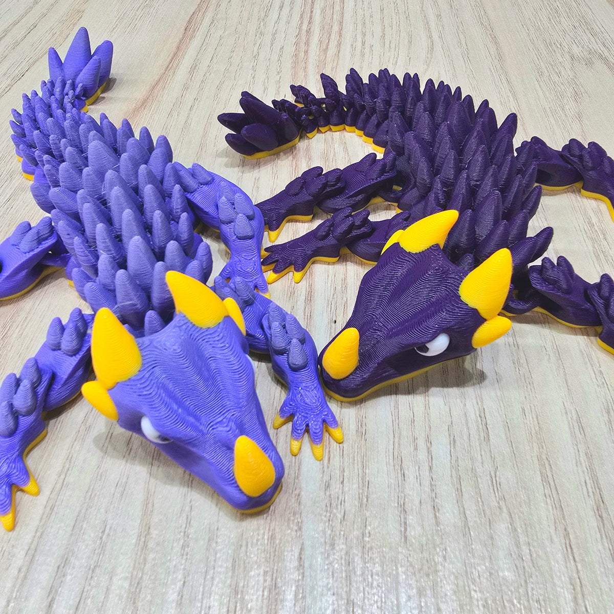 Spikey Baby Dragon - 3D Printed - Red/White
