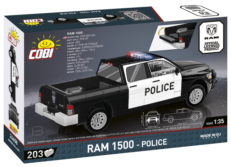 COBI Dodge Ram 1500 Police Truck #24608