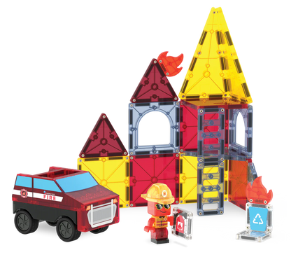 MAGNA-TILES Fire Rescue 27pc Set