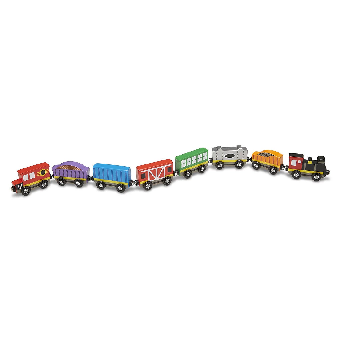 Melissa and Doug - Magnetic Wooden Train Set