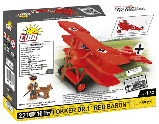 COBI Fokker DR. 1 "Red Barron" Fighter #2996