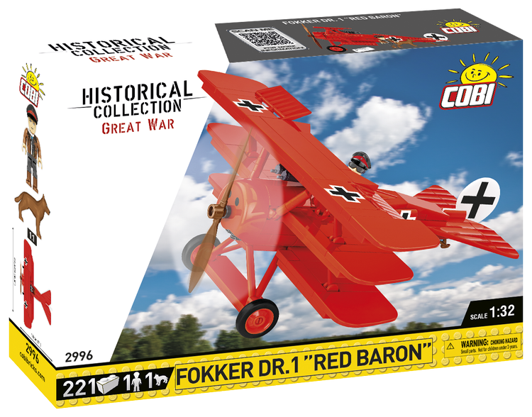 COBI Fokker DR. 1 "Red Barron" Fighter #2996