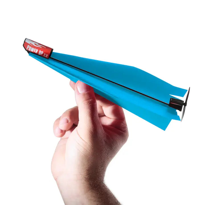 PowerUp 2.0 (Blue) Motorized Paper Airplane