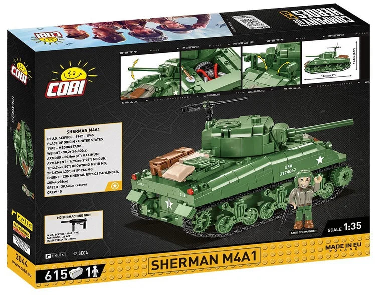 COBI Sherman M4A1 COMPANY OF HEROES 3 Tank #3044