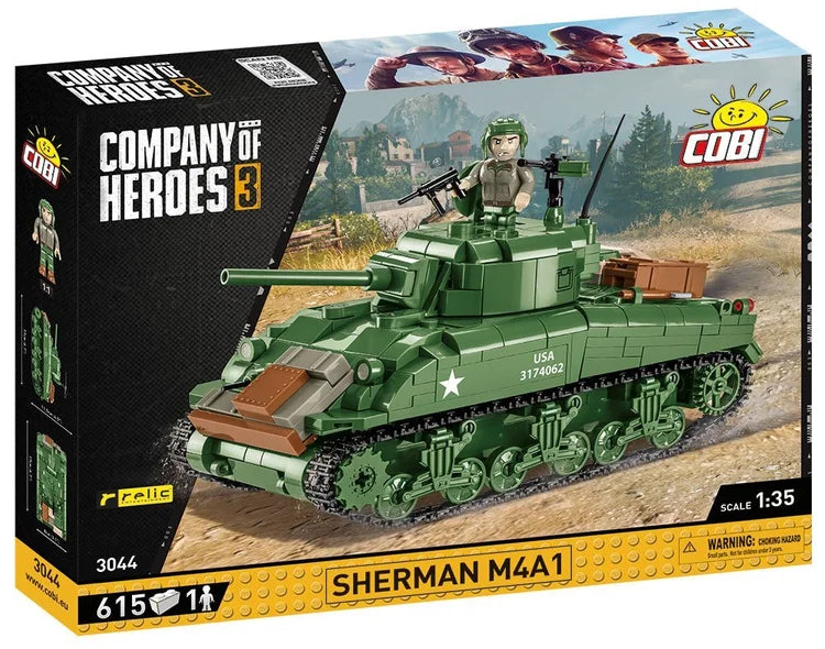 COBI Sherman M4A1 COMPANY OF HEROES 3 Tank #3044