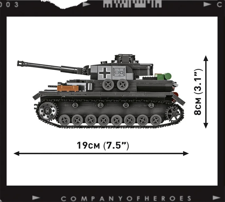 COBI Panzer IV Ausf. G COMPANY OF HEROES 3 Tank #3045