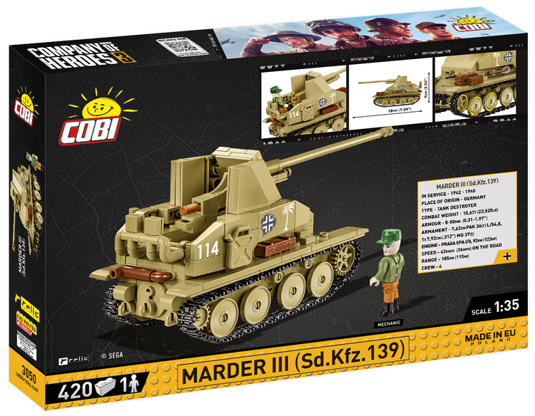 COBI Marder III (Sd.Kfz. 139) Tank Destroyer #3050