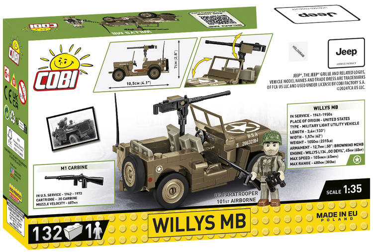 COBI Jeep Willys MB Vehicle #3133