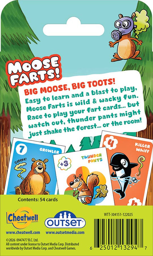 Moose Farts Card Game - Silly Wildlife, Serious Laughs