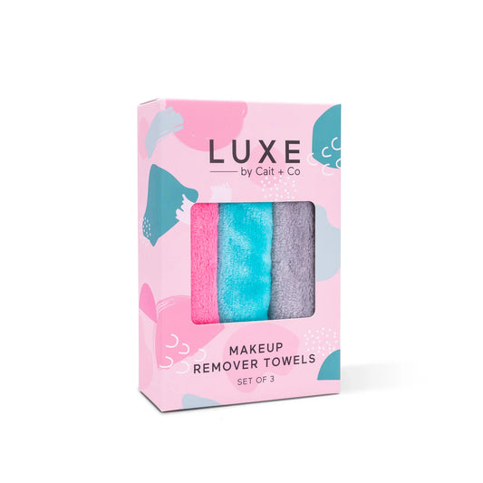 Luxe Makeup Remover Towels - 3 Pack Assorted (Cait + Co)
