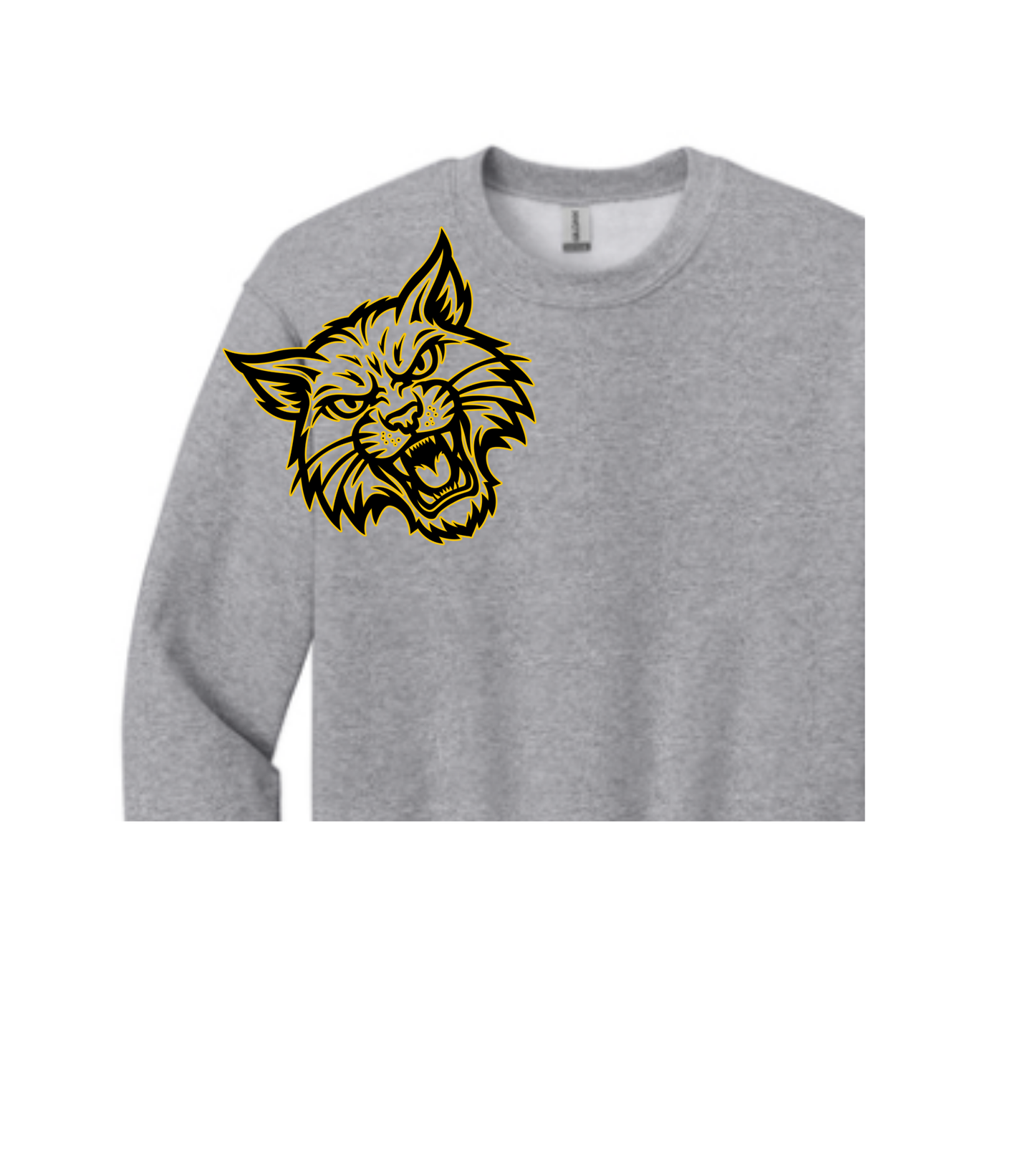 WILDCATS CREW-SWEATSHIRT -LARGE LOGO WITH SLEEVE