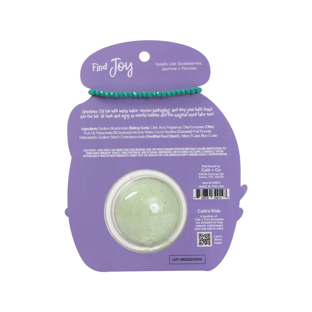 Friendship Bracelet Bath Bomb - Joy (Cait + Co)