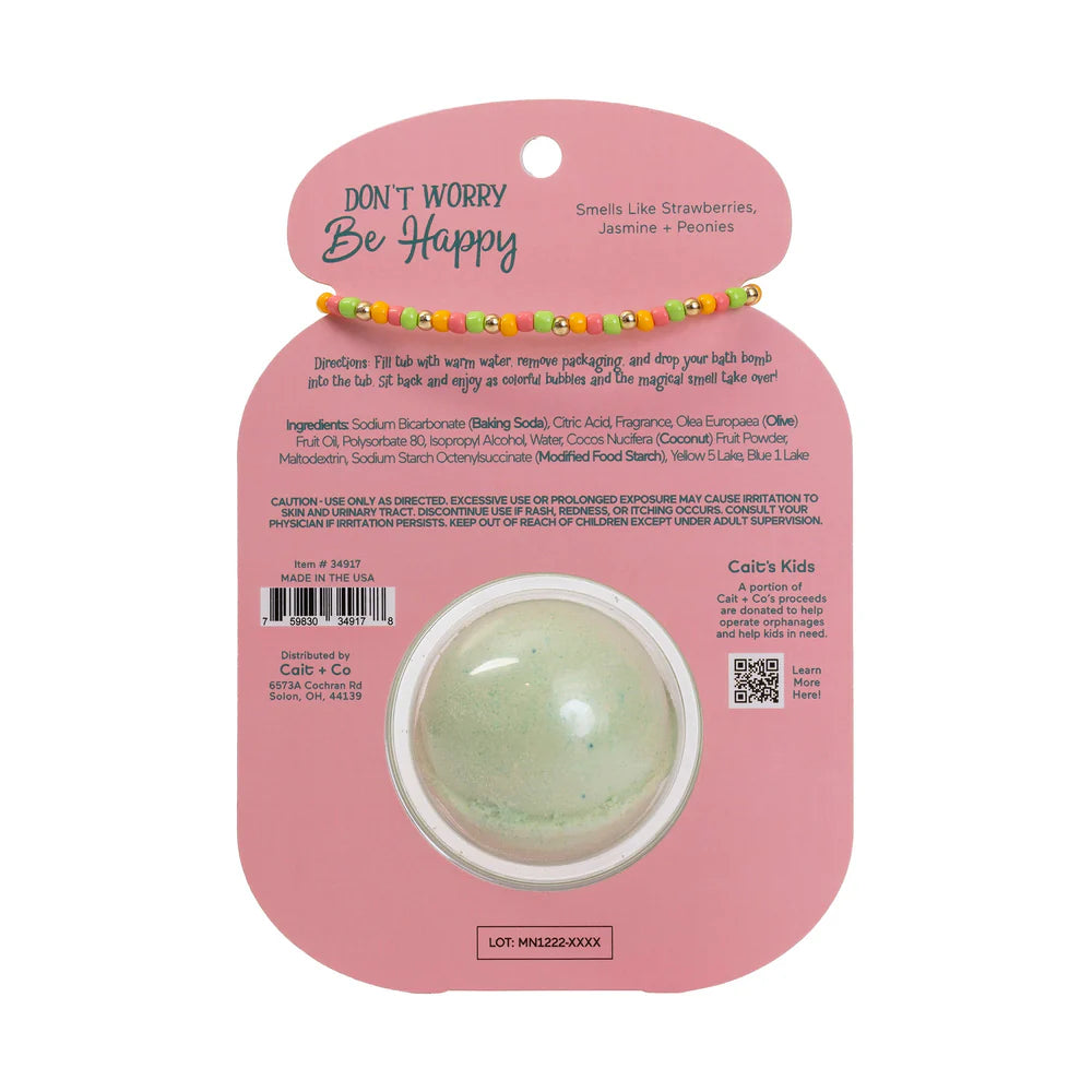 Friendship Bracelet Bath Bomb - Smile (Cait + Co)
