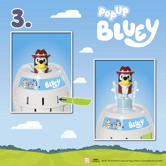 TOMY Pop Up Bluey Kids Game