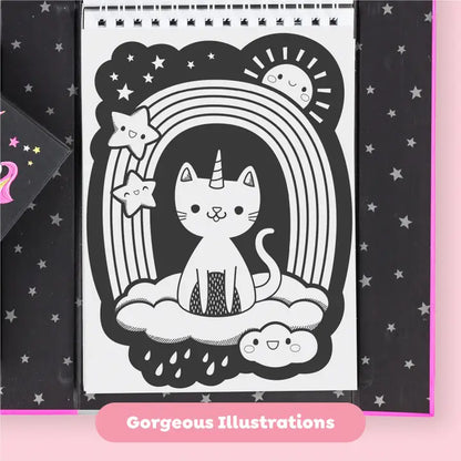 Neon Coloring Set - Unicorns and Friends
