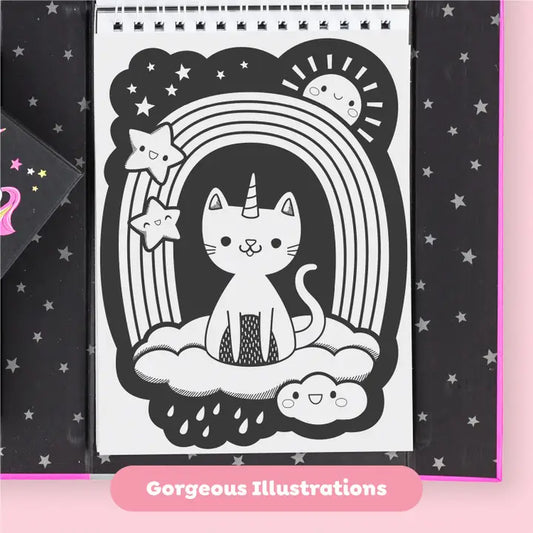 Neon Coloring Set - Unicorns and Friends