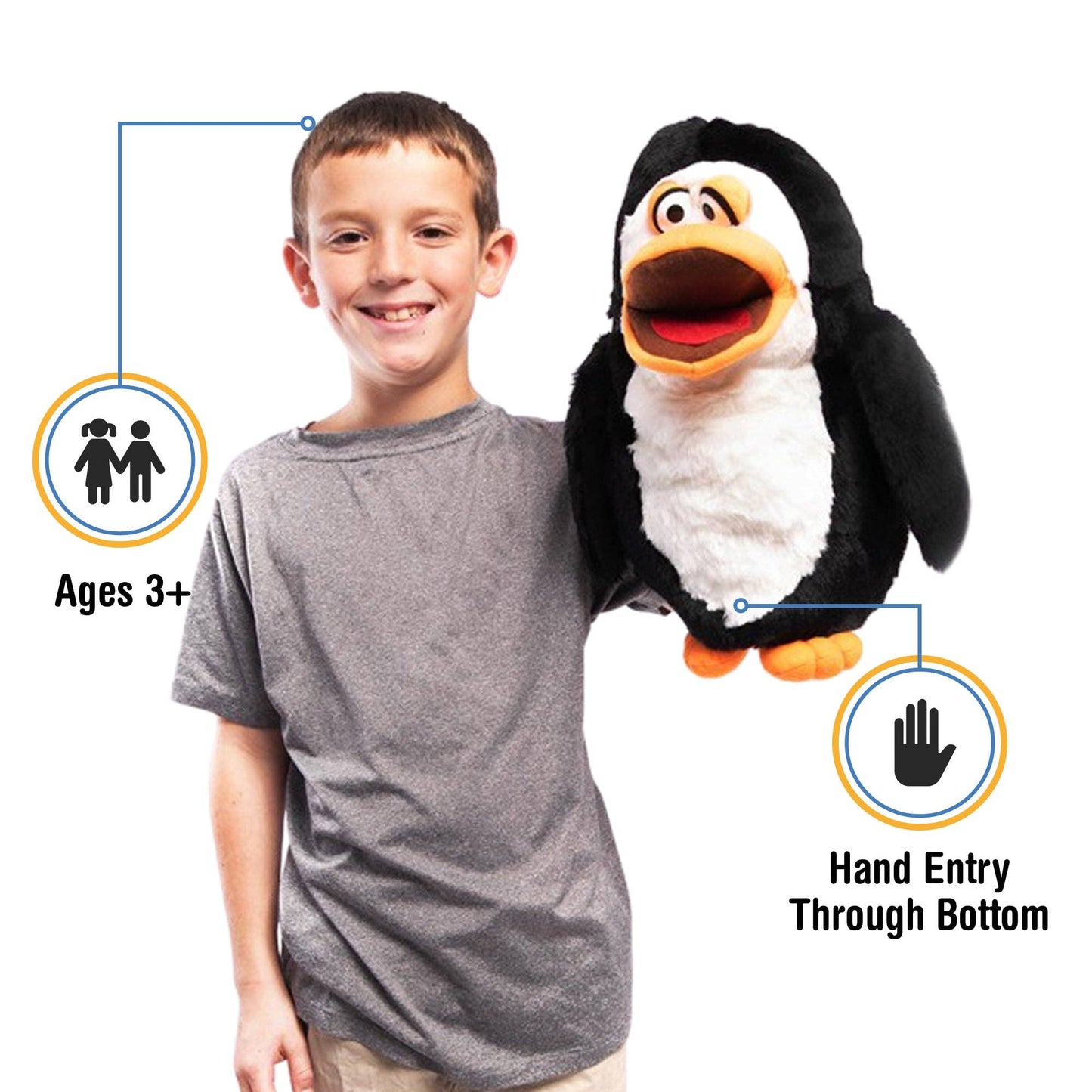 Silly Puppets Penguin (17")