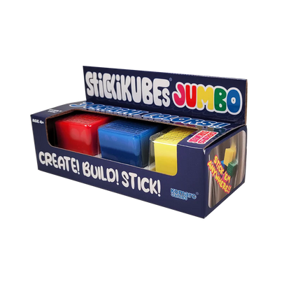 StikiKubes Jumbo 3-Pack (Red, Yellow, Blue)