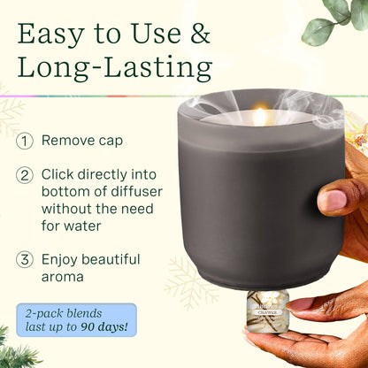 Lifelines® Flameless Candle Diffuser - Winter with 2 ClickWicks