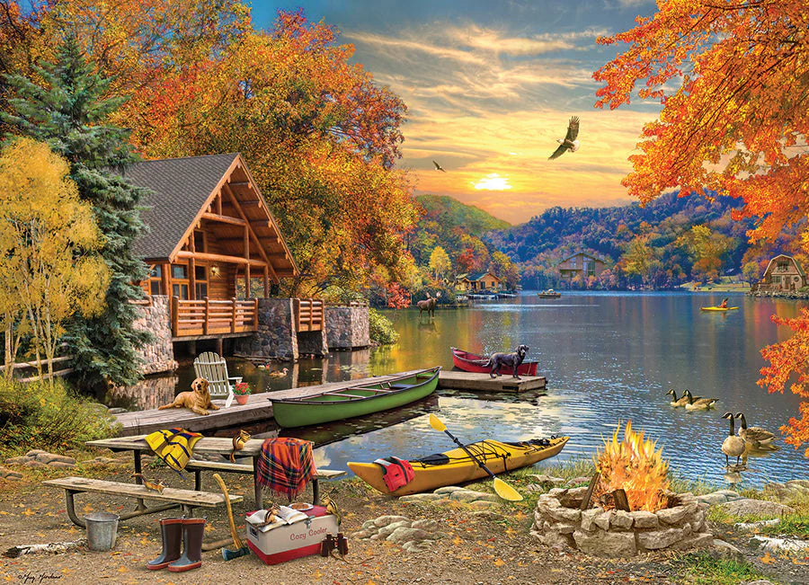 Lakeside Retreat Puzzle - 1000 pcs (Cobble Hill #40227)