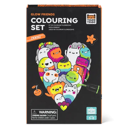 Neon Coloring Set - Glow Friends