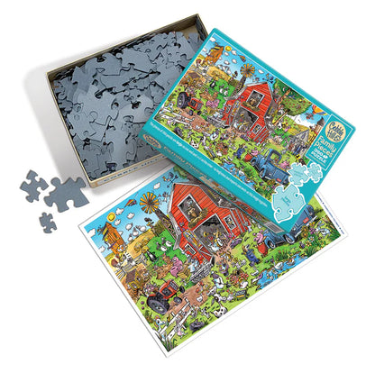 Family Puzzle - Farmyard Folly 350 pcs (Cobble Hill)