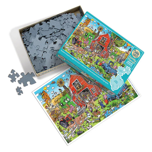 Family Puzzle - Farmyard Folly 350 pcs (Cobble Hill)