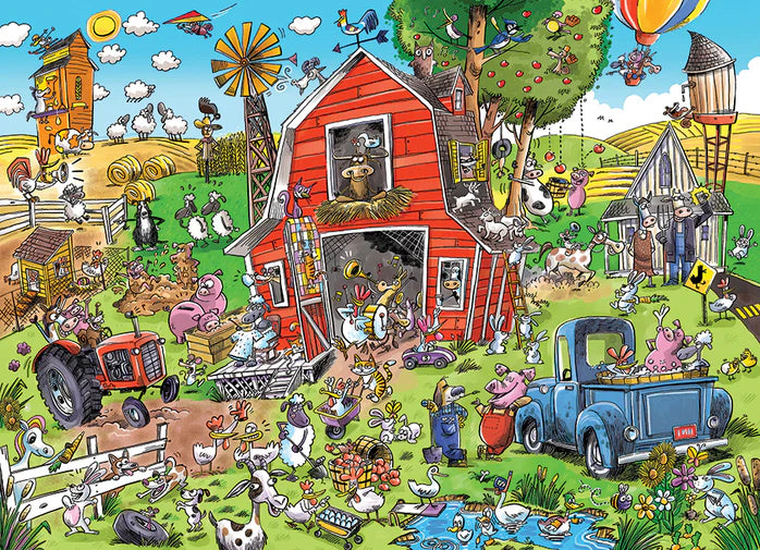 Family Puzzle - Farmyard Folly 350 pcs (Cobble Hill)