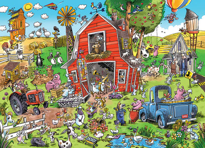 Family Puzzle - Farmyard Folly 350 pcs (Cobble Hill)