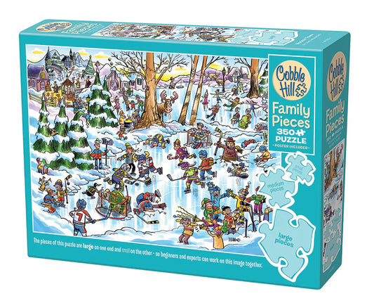 Family Puzzle - Hockey Town 350 pcs (Cobble Hill)