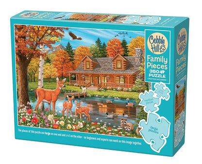 Family Puzzle - Cottage Pond 350 pcs (Cobble Hill #47036)