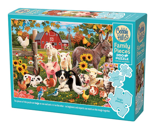 Family Puzzle - Family Farm 350 pcs (Cobble Hill #47037)