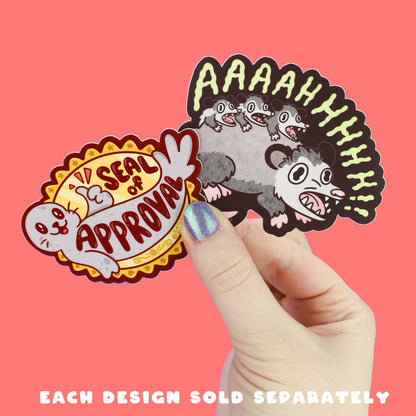 Seal of Approval Aquatic Animal Ocean Cute Art Vinyl Sticker