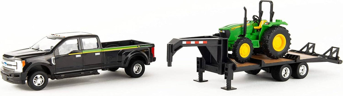John Deere ERTL Ford F350 Pickup and Tractor Toy Set - 1:32 Scale