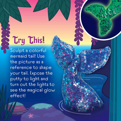 Crazy Aaron's Glowbrights® Thinking Putty - Mermaid Tale