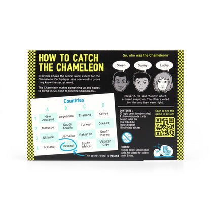 The Chameleon Travel Tin - Bluffing Party Game