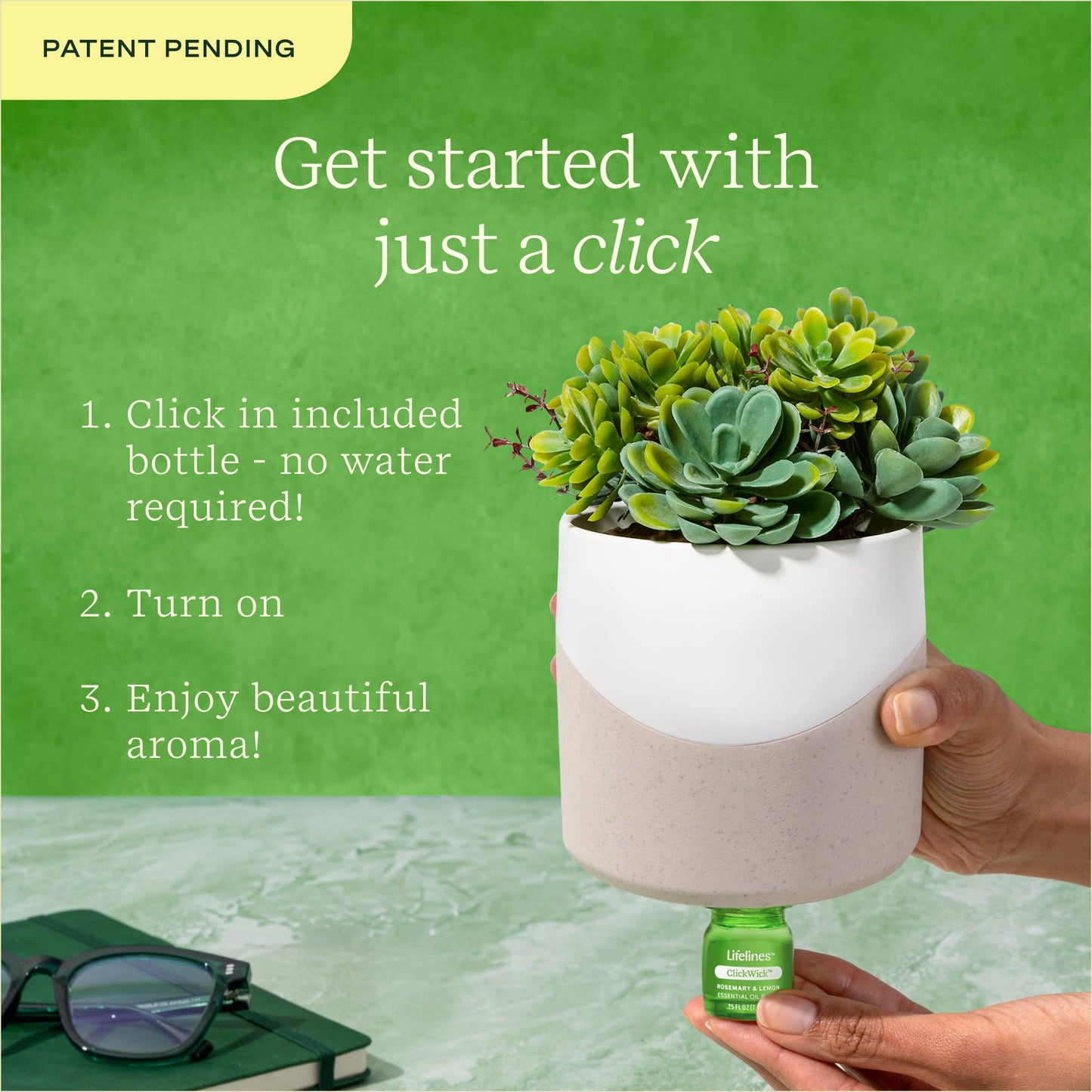 Lifelines® Plant Diffuser - Succulent - Two Toned