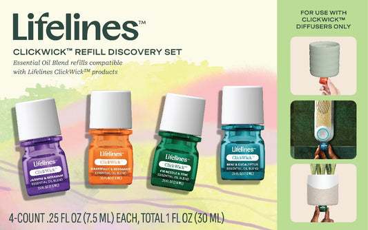 Lifelines® ClickWick™ - 4 pk Refills - Discovery Set