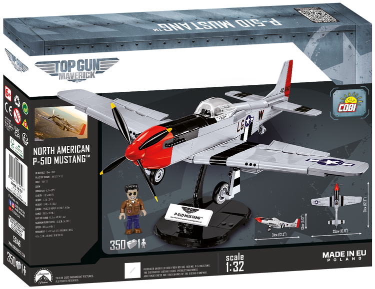 COBI P-51D Mustang Fighter, Top Gun, Version 2 #5846