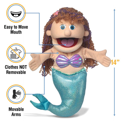 Silly Puppets Mermaid (14")