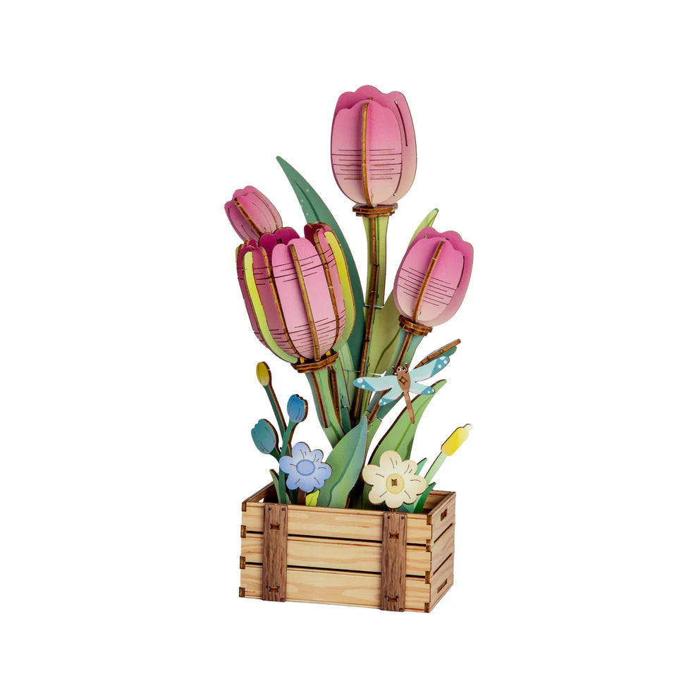 Hands Craft | Pink Tulip Bloom Set