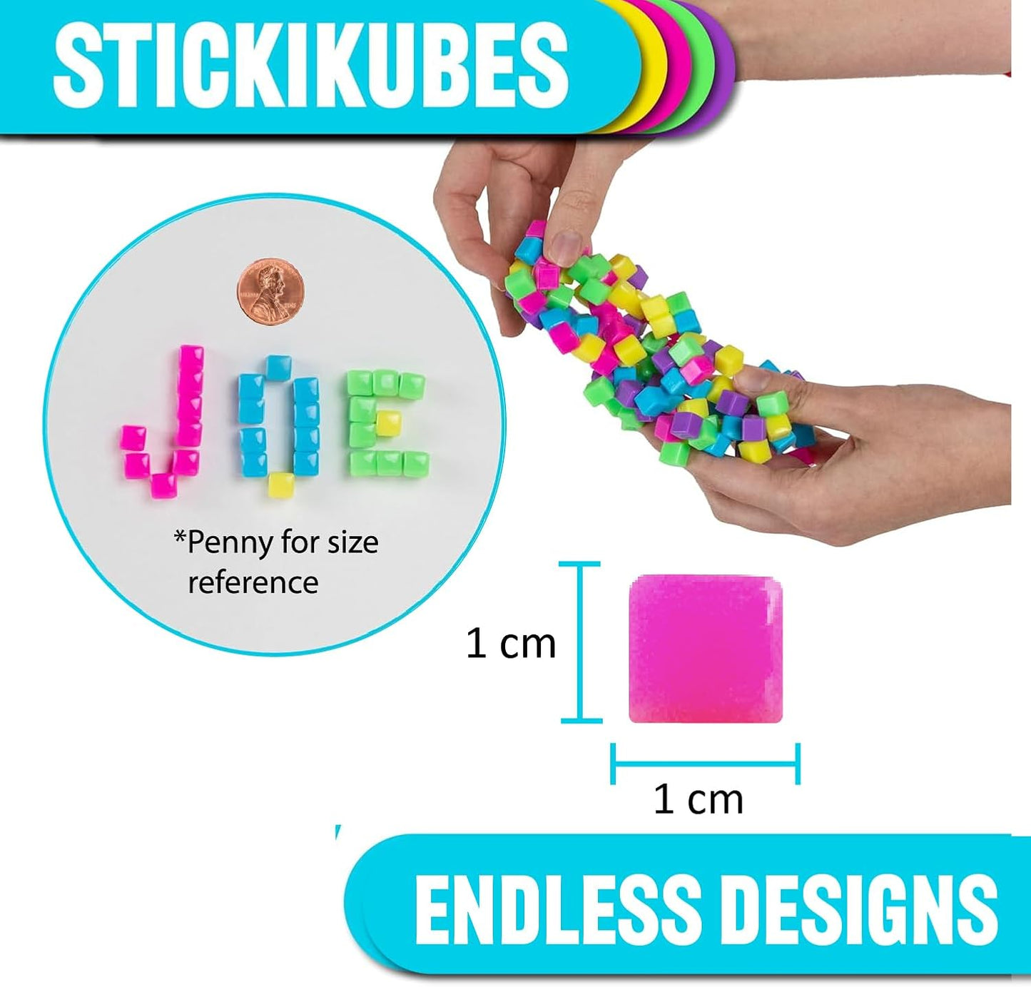 StikiKubes - Neon Colors