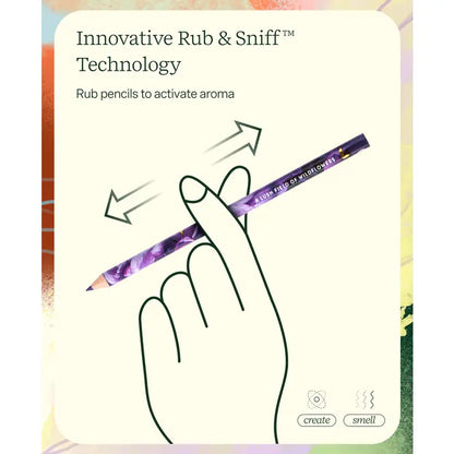 Lifelines Rub & Sniff Scented Colored Pencils - 10 Pack