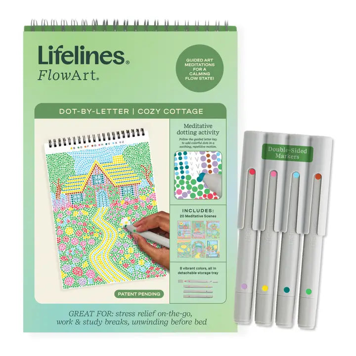 Lifelines® FlowaArt Dot By Letter - Cozy Cottage
