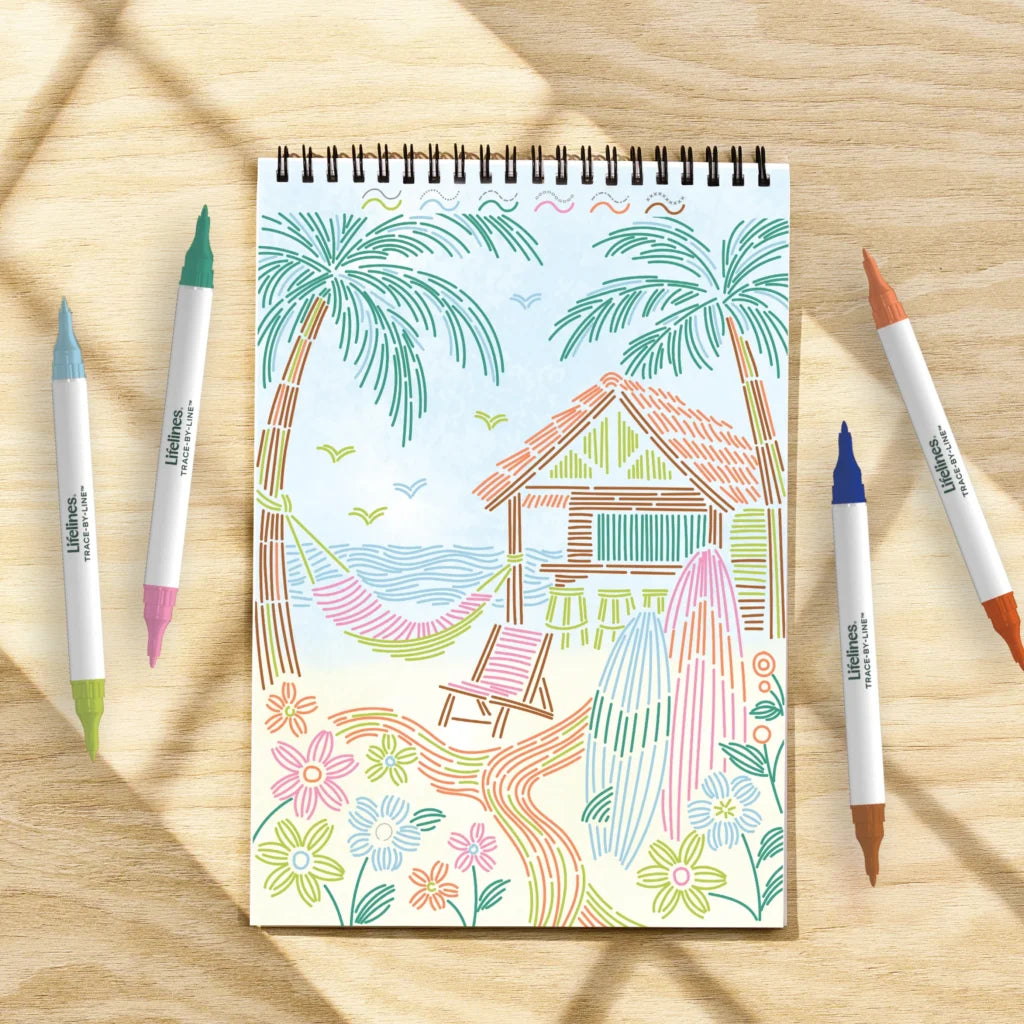 FlowArt® - Trace-By-Line, Tropical Paradise