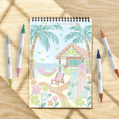 FlowArt® - Trace-By-Line, Tropical Paradise